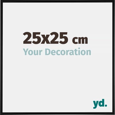 Your Decoration - Fotolijst 25x25 cm - Aluminium - Zwart Mat - Kent