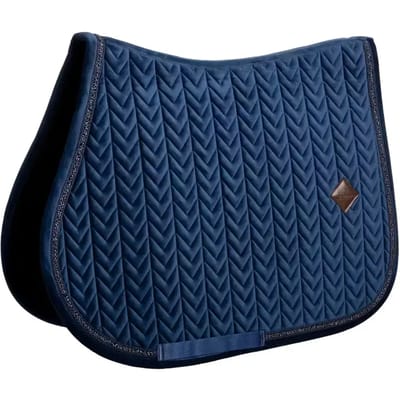Kentucky Horsewear - Zadeldoek velvet mini Pearls jumping navy pony