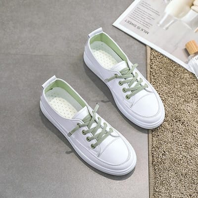 Kleine Witte Schoenen voor Dames In de Zomer Nieuwe Veelzijdige Vlakzool Mode Damesschoenen Ondiepe Mond Koreaanse Versie van Internet Beroemdheid Boardschoenen 40 gray