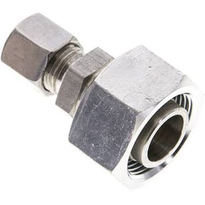8L & 18L RVS Rechte Snijringkoppeling Draaidoorvoer 315bar ISO 8434-1
