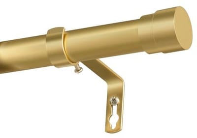 Gordijnstokken 25 mm Verstelbare Gordijnroede met Metalen Eindstukken 76 tot 190 cm voor Woonkamer en Slaapkamer