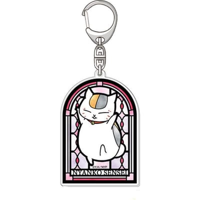 Natsume's Boek van Vrienden Madara verschillende status Officiële HD Acryl Sleutelhanger Tas hanger anime merchandise Tas Bedel Fans Bedel Cadeau 6 cm black