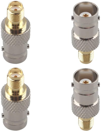 Allecto - RF Coax Adapter - SMA naar BNC - Antenne Connector - SDR Ham Radio - Baofeng UV 5R - UV82 - V-5r5 - Tweeweg Handheld Radio