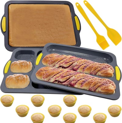 Silicone Broodvorm Set voor Zelfgebakken Brood, Anti-aanbak en Hittebestendig