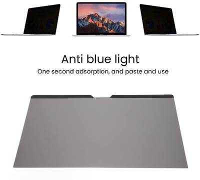 Dailygoods- Laptopschermbeschermer 15,4 Inch - Privacy Filter - Anti-blauwlichtfilter - Magnetische Adsorptie - Naadloze Afdekking - Huisdier Materiaal - Privacyfilter
