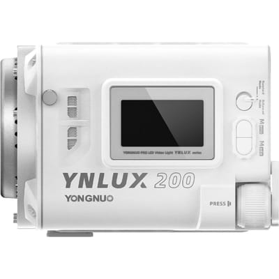 YONGNUO YNLUX200 Handheld LED-videolamp 200W Krachtig fotografielicht 5600K Kleurtemperatuur wit