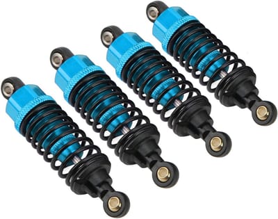 Upgrade RC Schokdempers voor TT-02 - Aluminium Blauw, Verbeterde Prestaties en Duurzaamheid