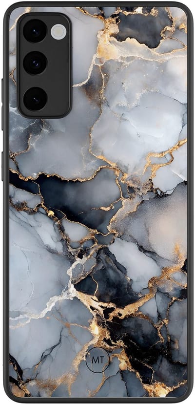 Hoesje geschikt voor Samsung Galaxy S20 FE - Marble mist - TPU Hard Case Backcover - Grijs - Mooie Telefoonhoesjes