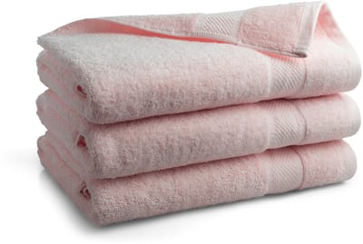 DoubleDry Hotel Badhanddoeken 70 x 140 cm – Set van 3 – 100% Katoen 500 g/m2 – Zacht & Absorberend - Perzik