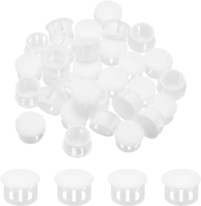 100 stuks Witte Kunststof Pluggen voor Ronde Gaten 13 mm Afdekdoppen voor Installatiegaten