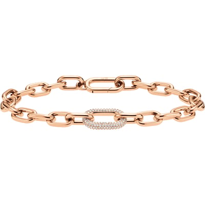 DANIEL WELLINGTON CRYSTAL LINK DW00400572 ROSEGOUDKLEURIGE ARMBAND MET ZIRKONIA'S 1 STUK