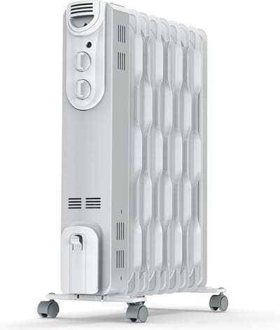 Olieradiator 2000W met 3 standen voor ruimtes tot 20m2 - Met wielen en thermostaat