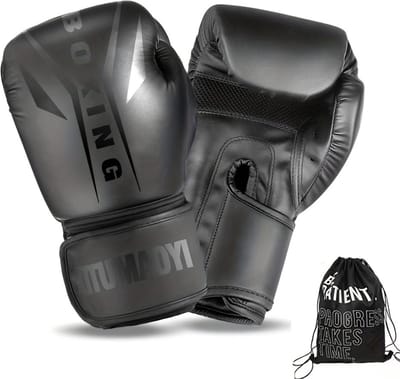 Bovista Bokshandschoenen - Kickboks Handschoenen - Boxing Gloves Set - Vecht Handschoenen - Heren - Dames - Zwart - 10 oz