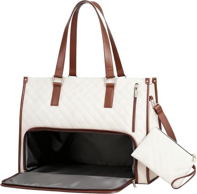 Dailygoods- Lunchtas 2-in-1 - Schoudertas met grote inhoud - Multifunctionele handtas - Ideaal voor dames - Geïsoleerde vakken - PU/Polyester materiaal
