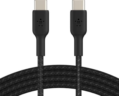 USB-C Data- en Oplaadkabel - USB-C Belkin BoostCharge Pro, 60W, 2m, Zwart CAB004bt2MBK