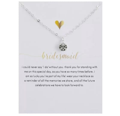 Akyol - ketting - bruidsmeid - bruiloft - cadeau voor de bruidsmeid - bride to be - bruidsmeiden - wedding - ketting - cadeau - feest - bruid - cadeau voor bruidsmeid