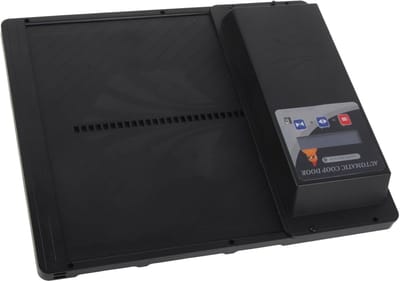 Automatische Kipdeur - Pluimvee Bescherming - Veilig Pluimvee Houden - 3-in-1 Functies - 37x32x7 cm - Zwart