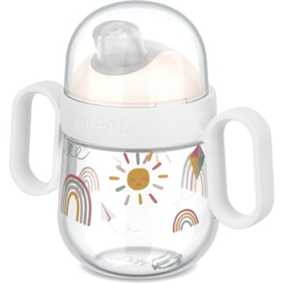 Mepal Mio Antilektuitbeker - 200 ml - Makkelijk vast te houden - Kinderservies - Sunshine & Rainbow
