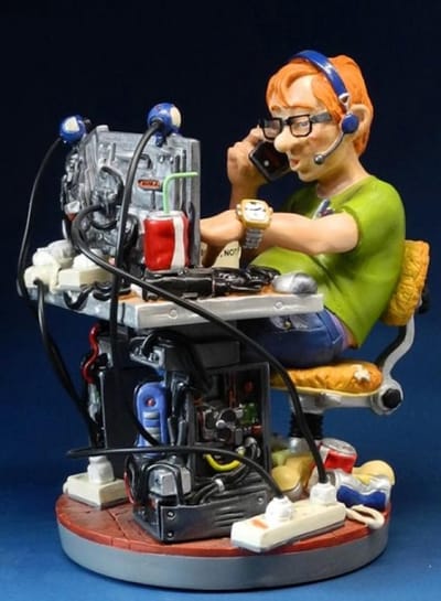 Beeldje - Profisti - Computer - expert - gamer