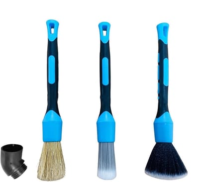 Auto Spleetborstel Set - Reinigingsborstels Auto - Interieur Reinigen - Moeiteloze Precisie - 26 cm Lengte - Zwart