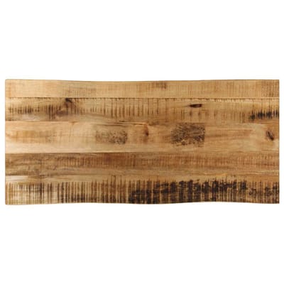 vidaXL - Tafelblad - met - natuurlijke - rand - 100x40x2,5 - cm - massief - mangohout