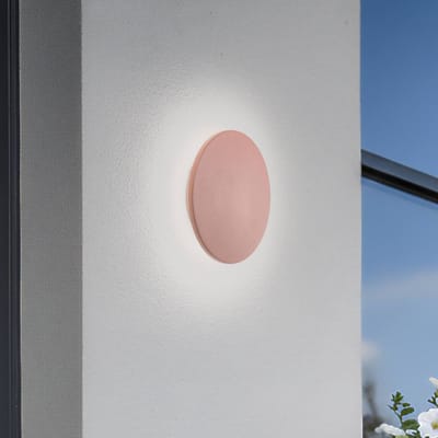 Nowodvorski Lighting LED wandlamp Aria M, baksteenrood, aluminium, Ø 18 cm