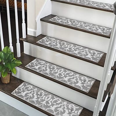 Traptreden voor extra veiligheid en comfort | Antislip tapijt voor trappen | 4 stuks