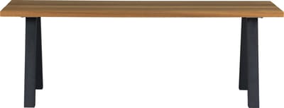 WOOOD Tablo Tuintafel Met A-poot - Ayous/ Metaal - Naturel - 75x210x81
