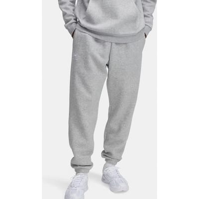 Under Armour UA Icon Fleece Jogger-GRY Heren Sportbroek - Mod Grijs Light Heather - Wit