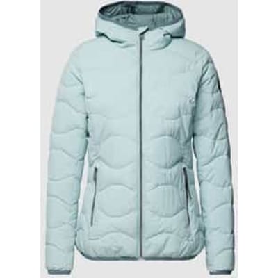 Gewatteerd jack met labeldetails