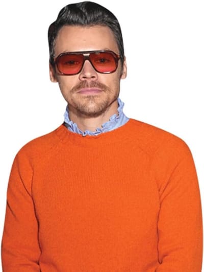 Kartonnen Figuur - Pop-up Figuur Staande Figuur - Feestdecoratie - Verstelbare Veerpoot - 90 cm - Oranje