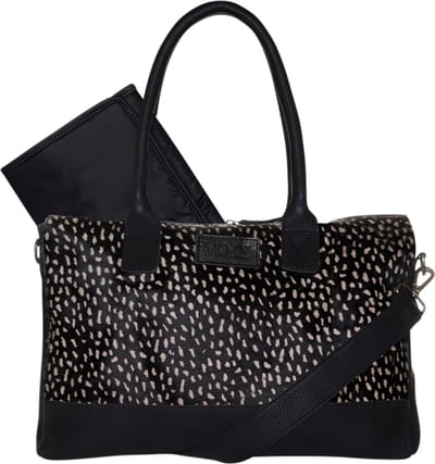 MOZZ BAGS - Luiertas Wild Ones Sahara Zwart-Dots Reverse