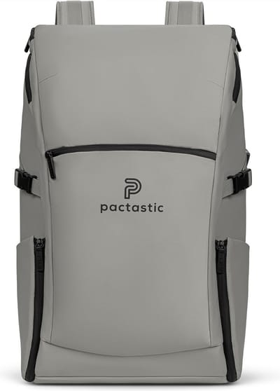Pactastic Toeristische rugzak Rugzak met laptopvak Urban Collection Travel Backpack 62 cm 45L Grey Grijs