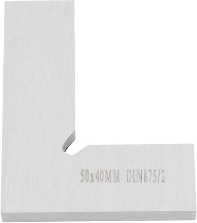 Dailygoods- Timmerlieden Vierkant Draagbaar 50x40mm - Koolstofstaal - Nauwkeurige Markering - Houtbewerking - Roestbestendig - Perfecte Hoeken - Meetlat
