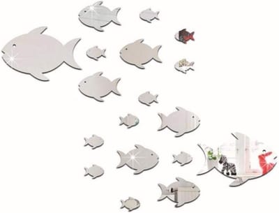 Creatieve Acryl Spiegels voor Muurdecoratie - 3D Wandstickers van Tropische Vissen voor Kinderkamer en Interieur