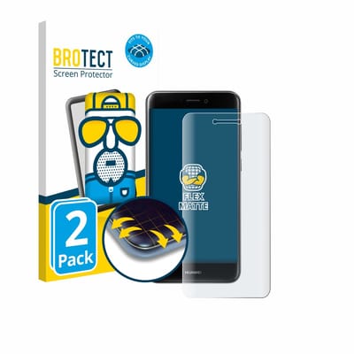 BROTECT - Screenprotector voor Huawei P9 Lite (2017) - Folie Beschermfolie matte volledig dekking 2 Stuks