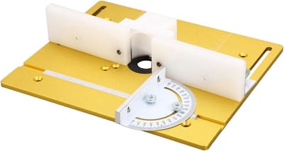 Klapbord voor Freestafel - Houtsnijmachine Inzet - Nauwkeurig Houtsnijwerk - Premium Aluminium Legering - Niet gespecificeerd - Goud