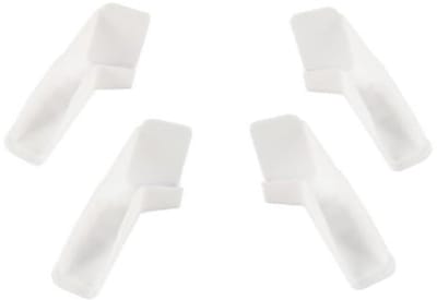 Dailygoods- Regengoot Extender 4 Stuks - Dakrail Spout Guard - Intelligente Waterafvoer - Optimaliseer Hoeken - Voorkomt Zwarte Vlekken - Afmetingen 6,3 x 3,5 x 11,7 cm - Dakgoot