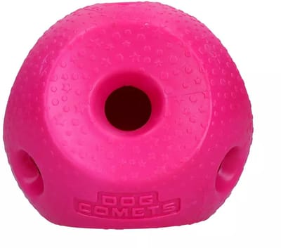 Dog Comets Voerbal Voor Honden - Hondenspeelgoed - Snuffelbal - L13 x B10 x H9 cm - Treat Lock Ball - Roze