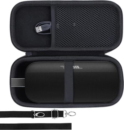Duurzame Hard Case voor Bose SoundLink Flex 2nd Gen - Bescherming, Schokbestendig en Lichtgewicht Zwart Accessoire
