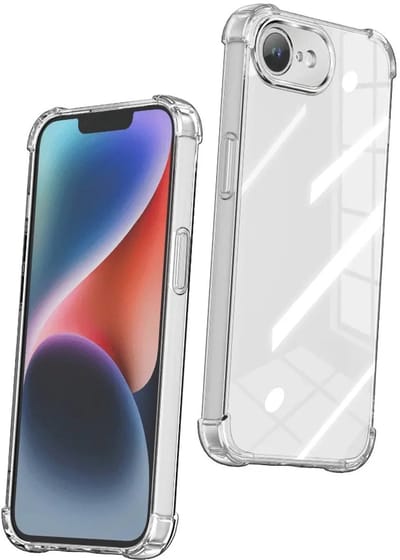 Casemania Hoesje Geschikt voor Apple iPhone 16e - Transparant - Anti Shock Back Cover