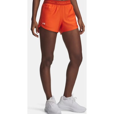 Under Armour Tech Play Up Short voor tennisballen Dames-oranje