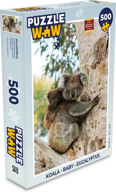Puzzel Koala - Baby - Eucalyptus - Legpuzzel - Puzzel 500 stukjes