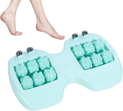 Voetmassageroller - Voetrol Magneetballen - Voetverzorging Ontspanning - Dubbele Massagefunctie - 29 x 15 x 4 cm - Grijs
