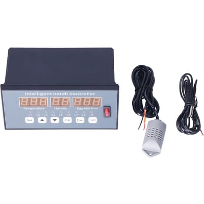 Contrôleur intelligent de température et d'humidité entièrement automatique pour incubateur gray