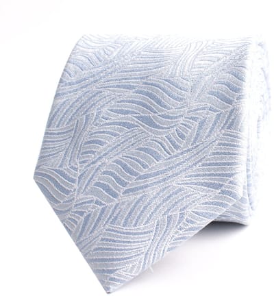 TRESANTI | EDO | Zijden stropdas gestreepte golven | Sky Blauw