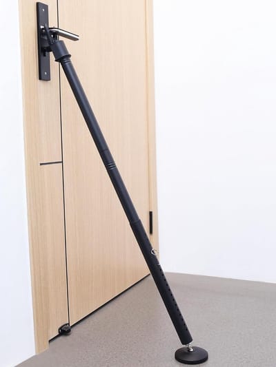 Deurstopper Beveiliging - Schuifdeurslot - Extra Beveiliging - Verstelbare Lengte - Heavy Duty - Zwart