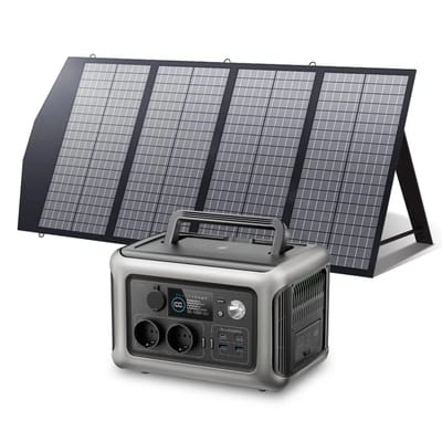 ALLPOWERS Zonnegeneratorset 600W (R600 + SP029 140W zonnepaneel)
