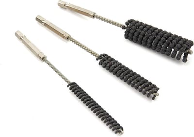 HBM 3-delige flexibele hoonborstels set 1/4 inch HEX 150 mm