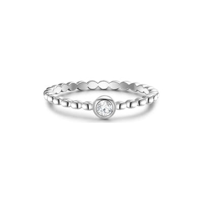 Glanzstücke München Dames-Damesring 925 Zilver Zirkonia 50 Zilver 32021167